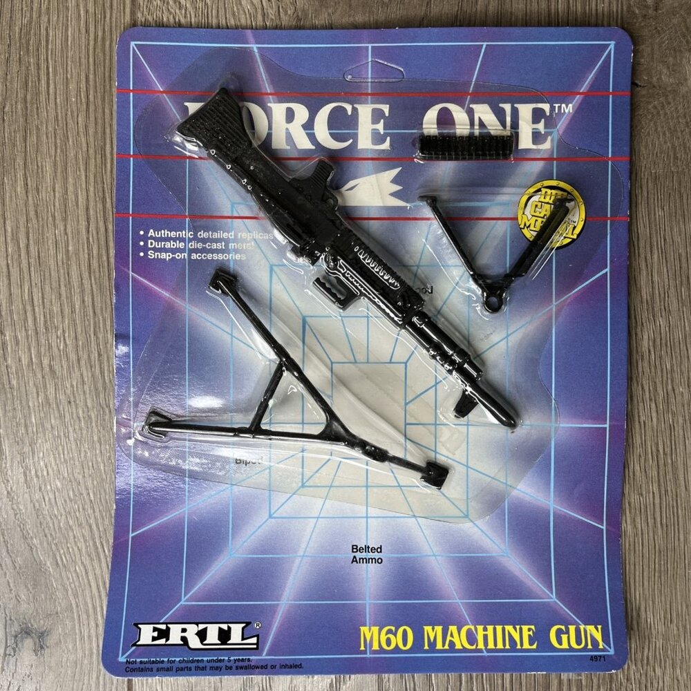 ERTL Force One Die-Cast Metal  M60 Machine Gun #4971 1989 c